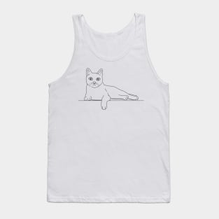 Cat Lying Down Tank Top